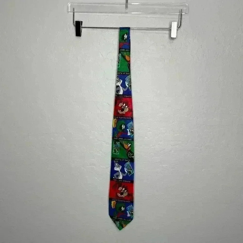 Looney Tunes Stamp Collection Vintage 1997 Tie